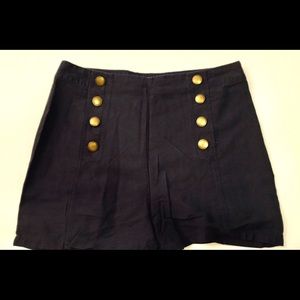 Navy high waisted shorts Abercrombie & Fitch
